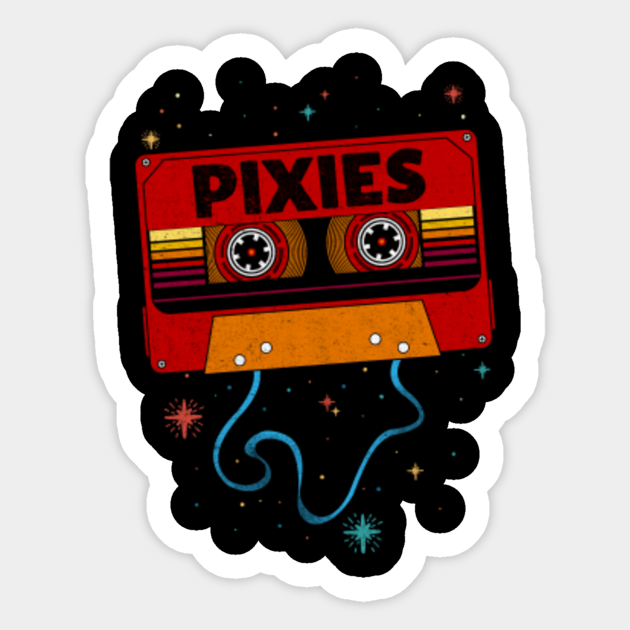 Pixies / Retro Vintage Cassette Tape / Music Fanart Pixies Sticker